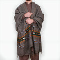 Nawab Bumbal Grey Wool Shawl