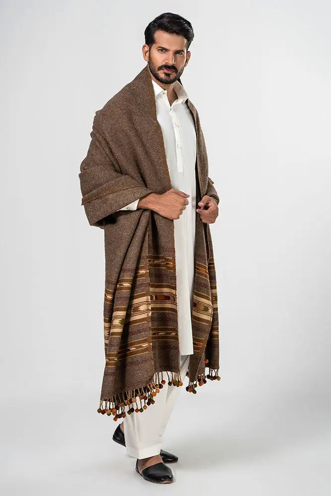 Nawab Bumbal Dark Shawl