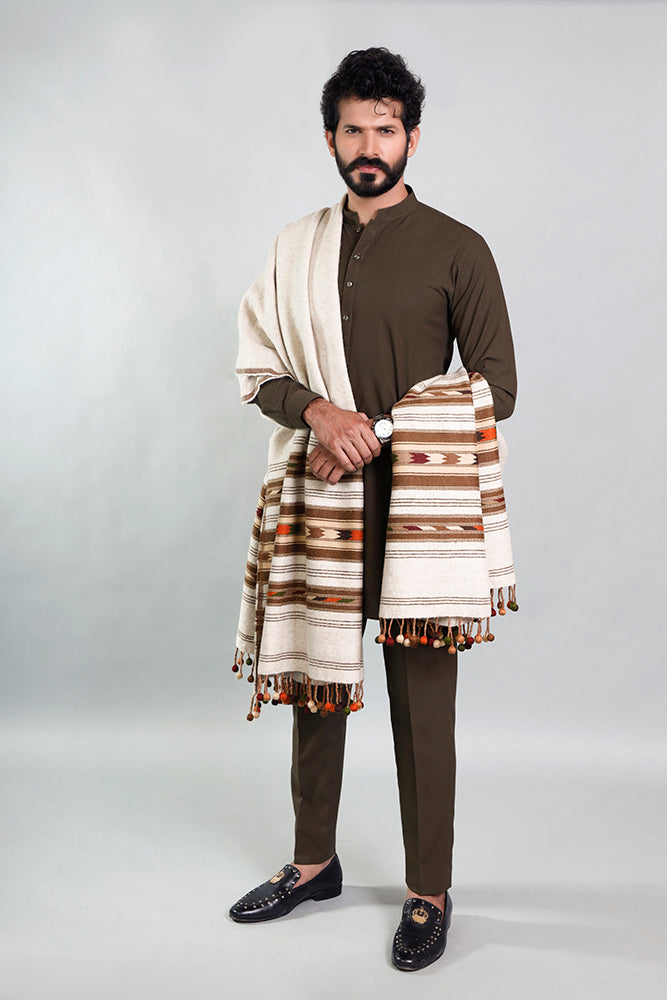 Nawab Bumble Pure Wool Shawl