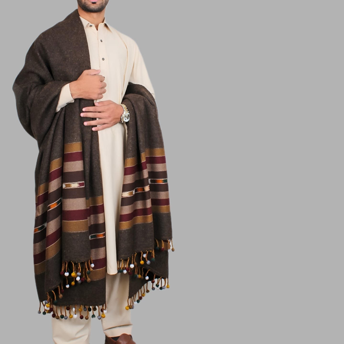 Nawab Bumbal Royal Wool Shawl