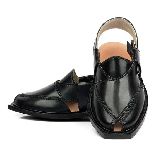 Nowrozi Premium Black Chappal